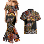 australia-aboriginal-couples-matching-mermaid-dress-and-hawaiian-shirt-australian-map-with-kangaroo-indigenous-art