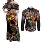 australia-aboriginal-couples-matching-off-shoulder-maxi-dress-and-long-sleeve-button-shirt-australian-map-with-kangaroo-indigenous-art