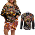 australia-aboriginal-couples-matching-off-shoulder-short-dress-and-long-sleeve-button-shirt-australian-map-with-kangaroo-indigenous-art
