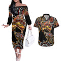australia-aboriginal-couples-matching-off-the-shoulder-long-sleeve-dress-and-hawaiian-shirt-australian-map-with-kangaroo-indigenous-art