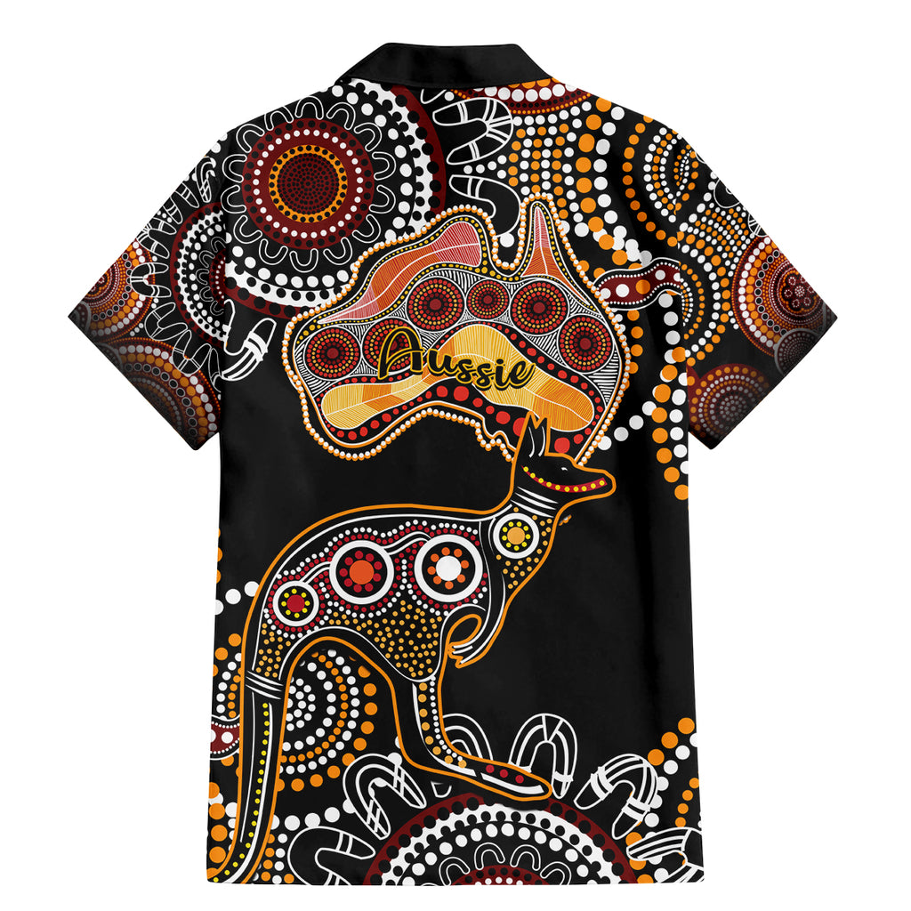 australia-aboriginal-family-matching-mermaid-dress-and-hawaiian-shirt-australian-map-with-kangaroo-indigenous-art