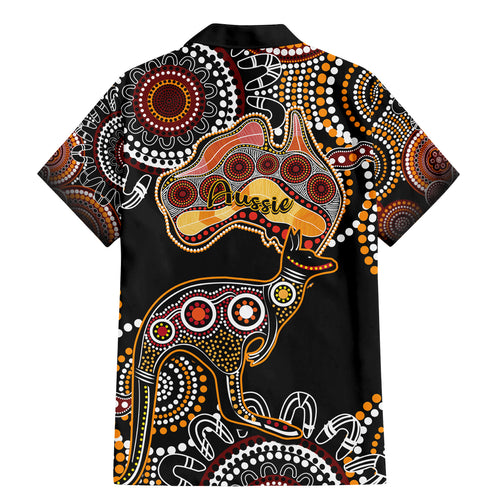 australia-aboriginal-family-matching-mermaid-dress-and-hawaiian-shirt-australian-map-with-kangaroo-indigenous-art