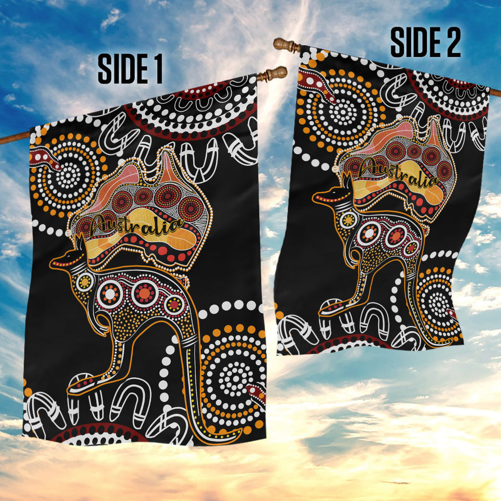 australia-aboriginal-garden-flag-australian-map-with-kangaroo-indigenous-art
