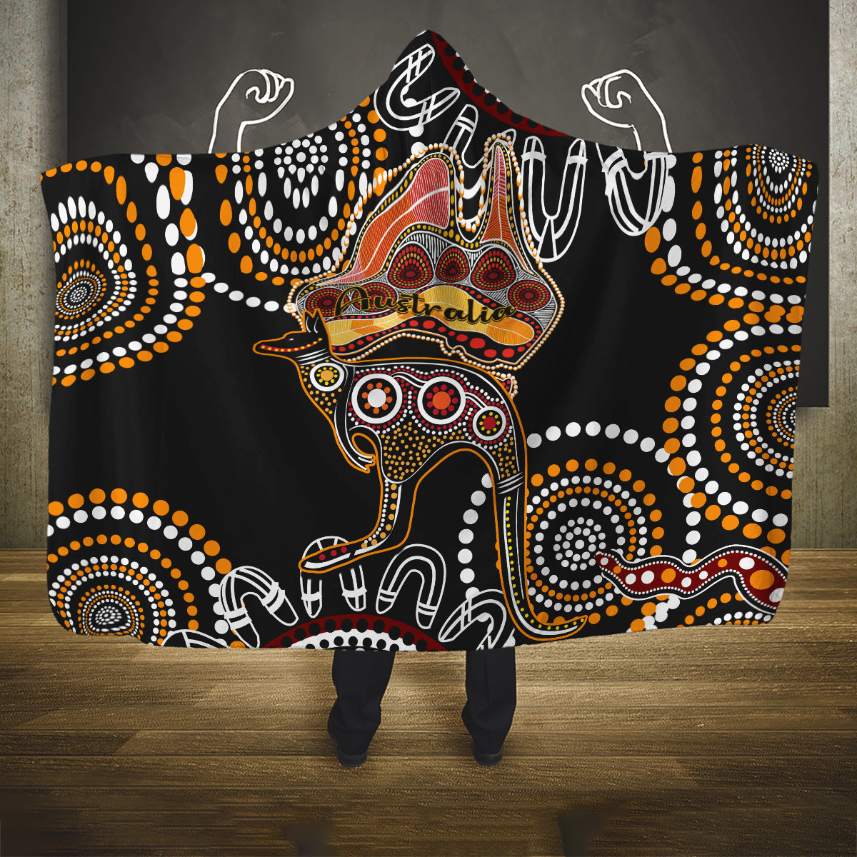 australia-aboriginal-hooded-blanket-australian-map-with-kangaroo-indigenous-art