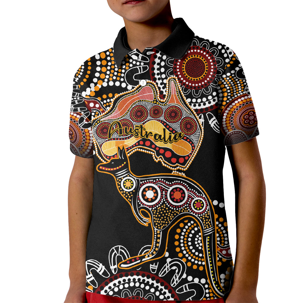australia-aboriginal-kid-polo-shirt-australian-map-with-kangaroo-indigenous-art
