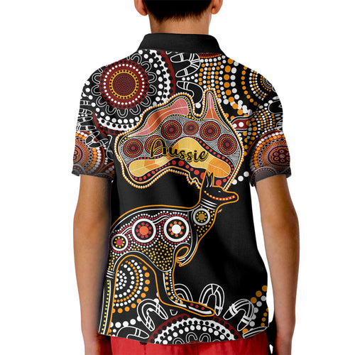 australia-aboriginal-kid-polo-shirt-australian-map-with-kangaroo-indigenous-art