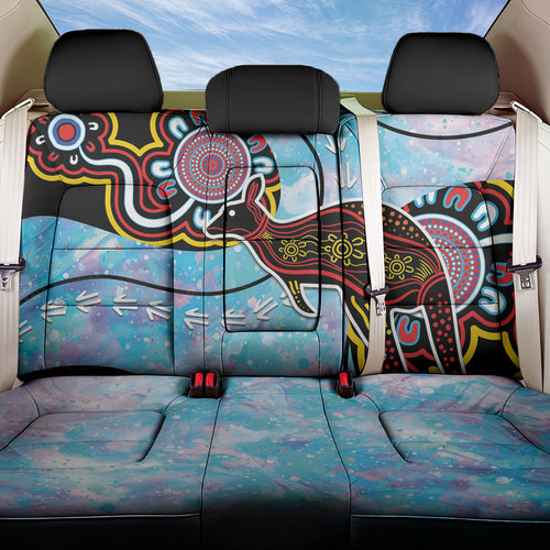 Australia Opal Back Car Seat Cover Aussie Kangaroo Aboriginal Art