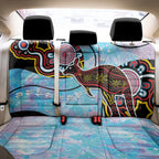 Australia Opal Back Car Seat Cover Aussie Kangaroo Aboriginal Art
