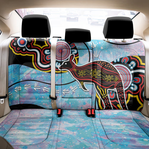 Australia Opal Back Car Seat Cover Aussie Kangaroo Aboriginal Art