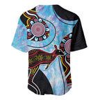 Australia Opal Baseball Jersey Aussie Kangaroo Aboriginal Art