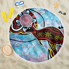Australia Opal Beach Blanket Aussie Kangaroo Aboriginal Art