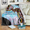 Australia Opal Blanket Aussie Kangaroo Aboriginal Art