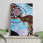 Australia Opal Canvas Wall Art Aussie Kangaroo Aboriginal Art