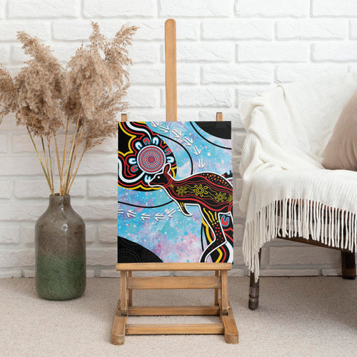 Australia Opal Canvas Wall Art Aussie Kangaroo Aboriginal Art