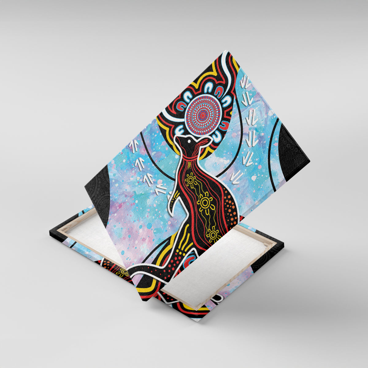 Australia Opal Canvas Wall Art Aussie Kangaroo Aboriginal Art
