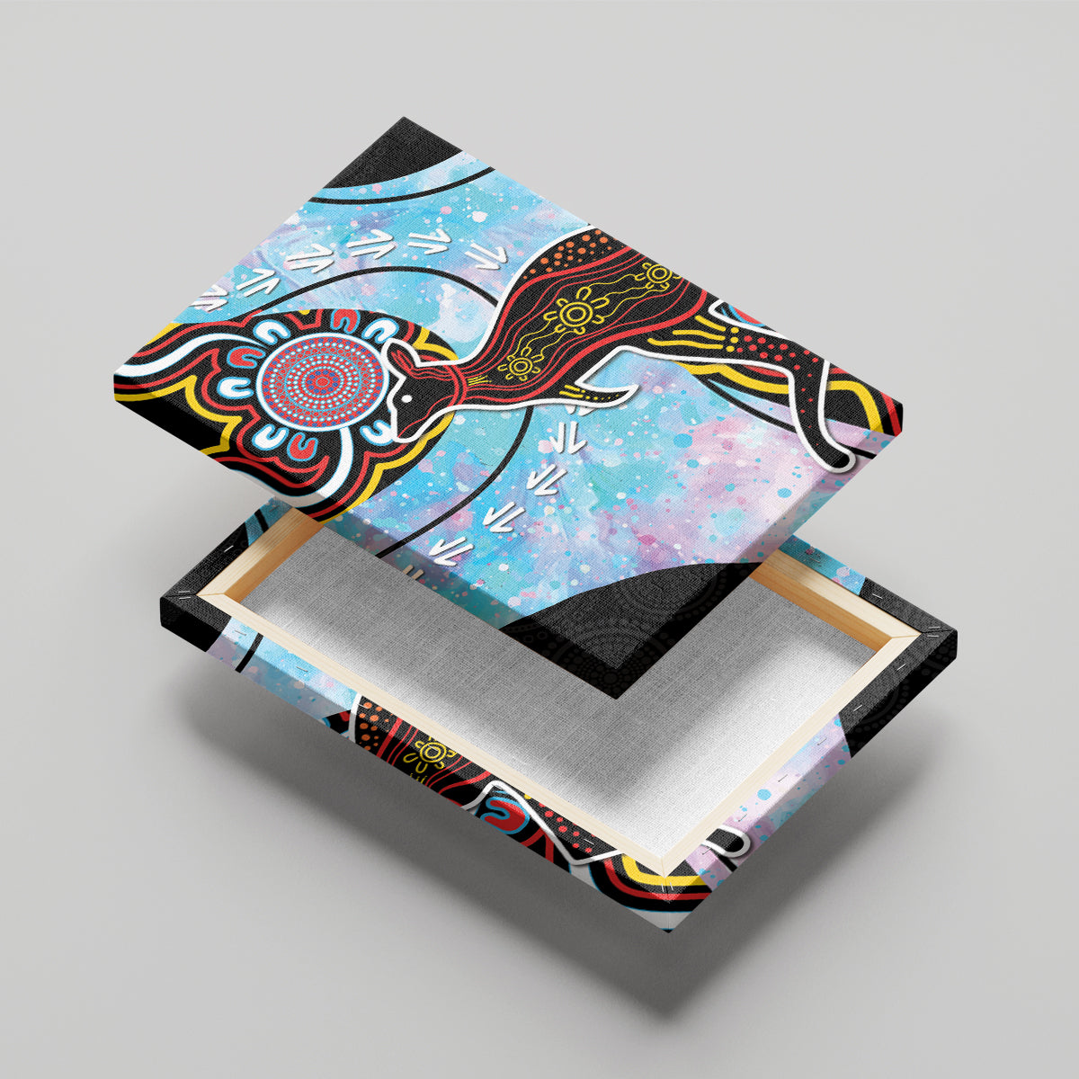 Australia Opal Canvas Wall Art Aussie Kangaroo Aboriginal Art