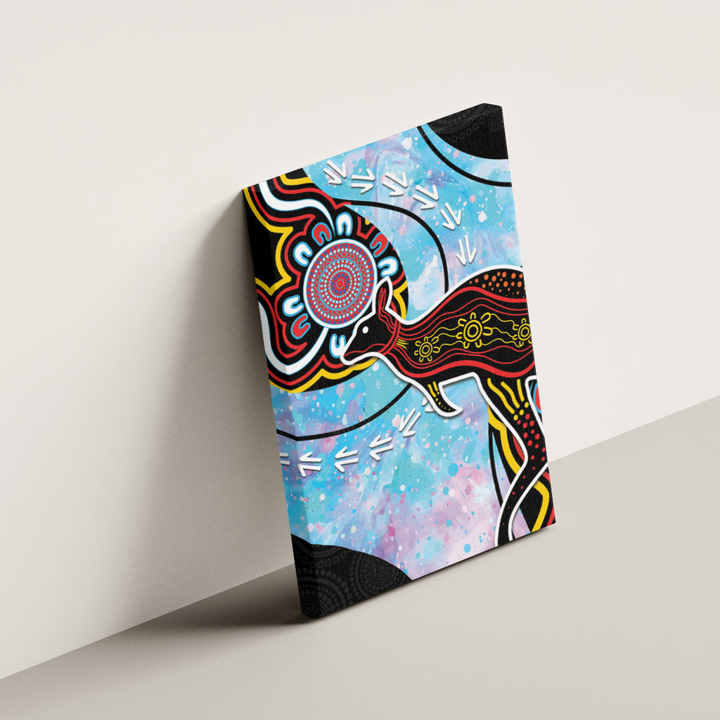 Australia Opal Canvas Wall Art Aussie Kangaroo Aboriginal Art