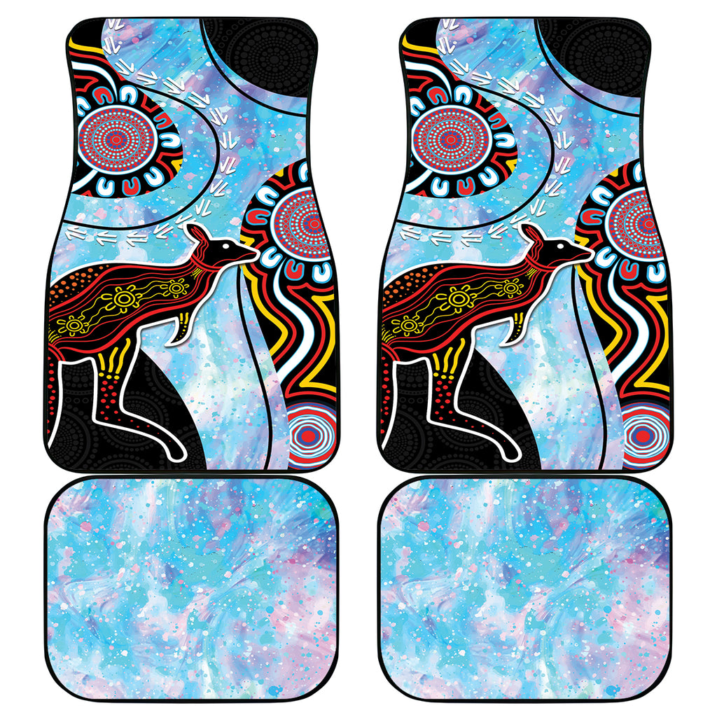 Australia Opal Car Mats Aussie Kangaroo Aboriginal Art