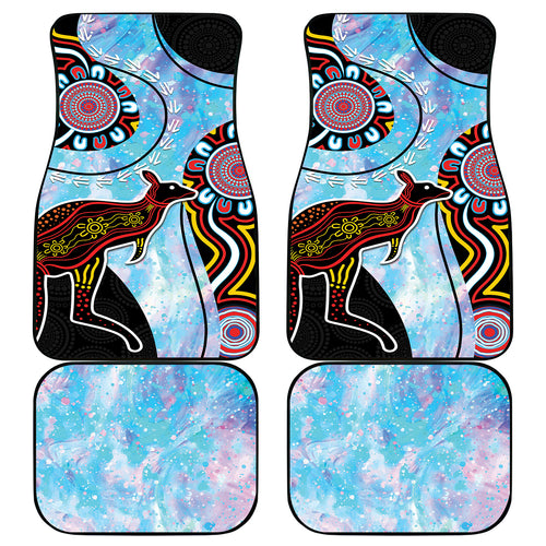 Australia Opal Car Mats Aussie Kangaroo Aboriginal Art