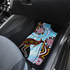 Australia Opal Car Mats Aussie Kangaroo Aboriginal Art