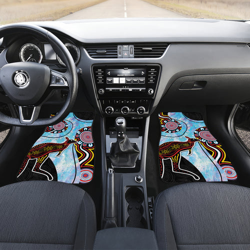 Australia Opal Car Mats Aussie Kangaroo Aboriginal Art