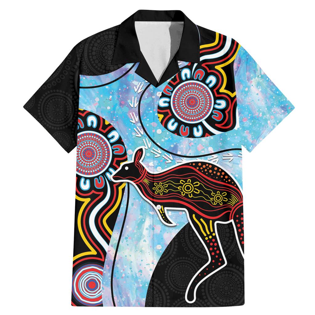 Australia Opal Family Matching Mermaid Dress and Hawaiian Shirt Aussie Kangaroo Aboriginal Art