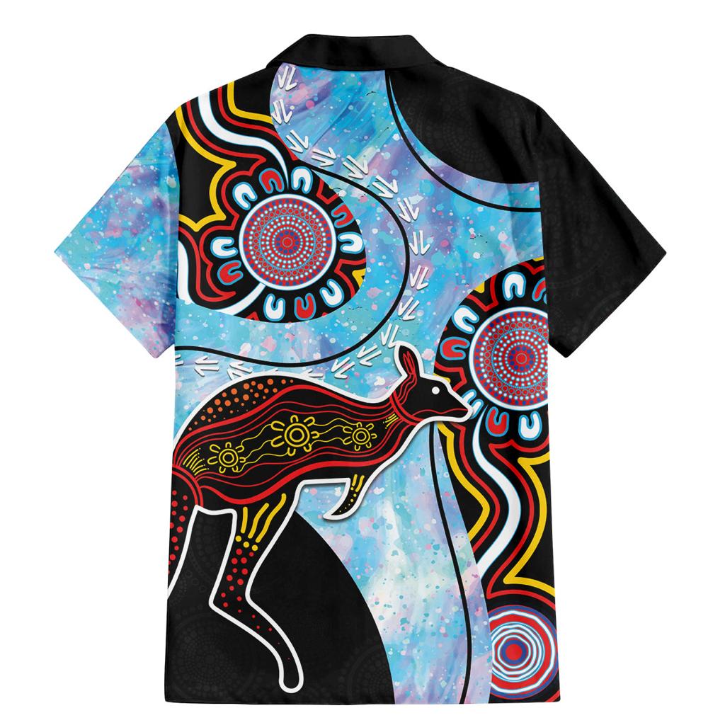 Australia Opal Family Matching Mermaid Dress and Hawaiian Shirt Aussie Kangaroo Aboriginal Art