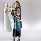 Australia Opal Hooded Blanket Aussie Kangaroo Aboriginal Art