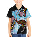 Australia Opal Kid Hawaiian Shirt Aussie Kangaroo Aboriginal Art