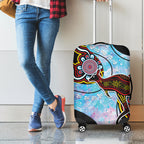 Australia Opal Luggage Cover Aussie Kangaroo Aboriginal Art