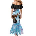 Australia Opal Mermaid Dress Aussie Kangaroo Aboriginal Art