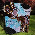 Australia Opal Quilt Aussie Kangaroo Aboriginal Art