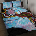 Australia Opal Quilt Bed Set Aussie Kangaroo Aboriginal Art