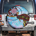 Australia Opal Spare Tire Cover Aussie Kangaroo Aboriginal Art