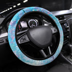 Australia Opal Steering Wheel Cover Aussie Kangaroo Aboriginal Art