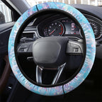 Australia Opal Steering Wheel Cover Aussie Kangaroo Aboriginal Art