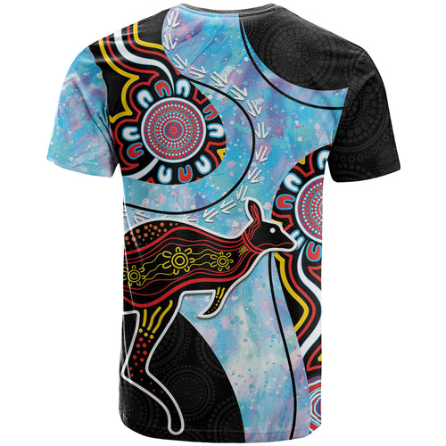 Australia Opal T Shirt Aussie Kangaroo Aboriginal Art
