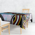 Australia Opal Tablecloth Aussie Kangaroo Aboriginal Art