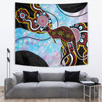 Australia Opal Tapestry Aussie Kangaroo Aboriginal Art