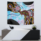 Australia Opal Tapestry Aussie Kangaroo Aboriginal Art