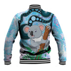 Australia Opal Koala Baseball Jacket Aussie Aboriginal Art