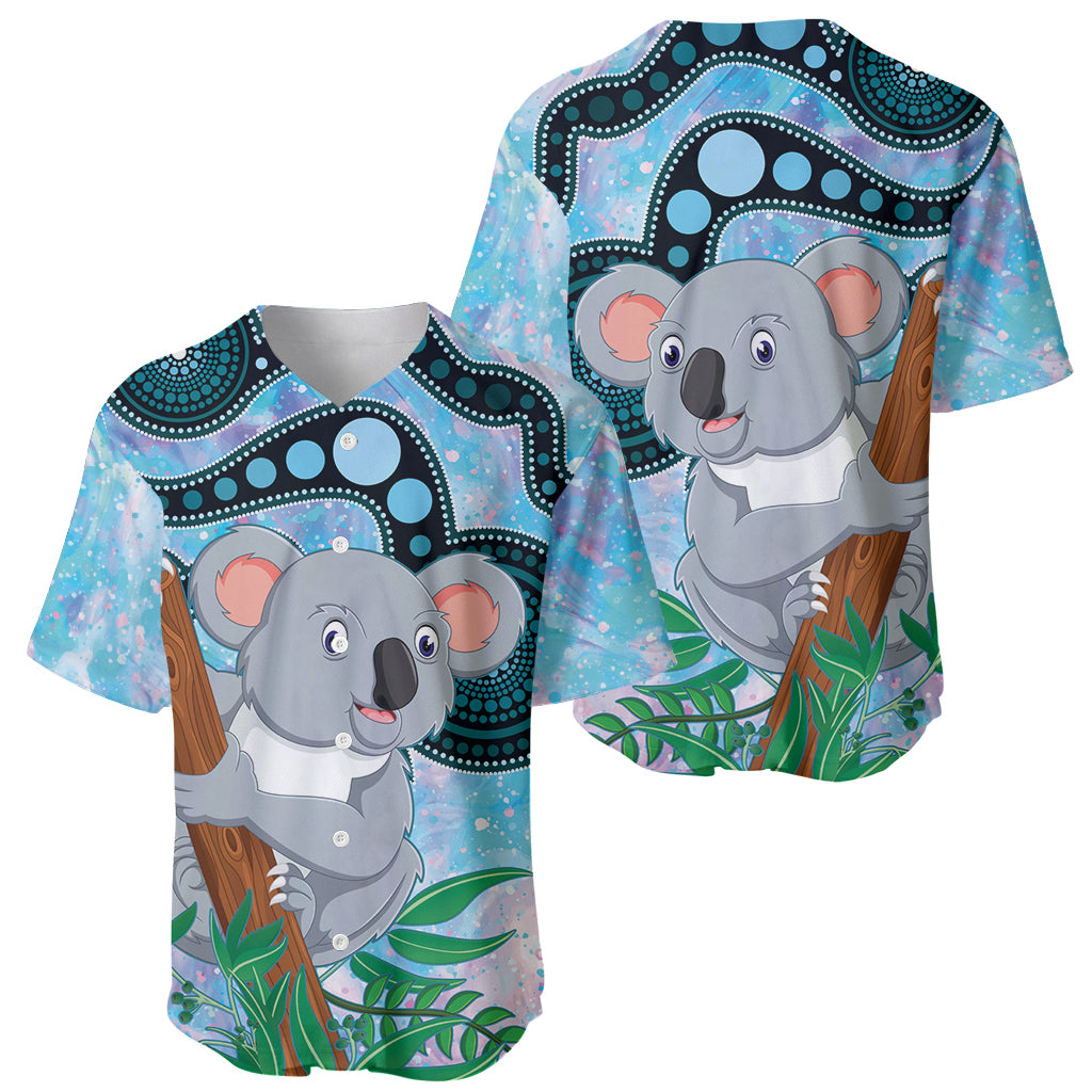 Australia Opal Koala Baseball Jersey Aussie Aboriginal Art