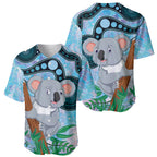 Australia Opal Koala Baseball Jersey Aussie Aboriginal Art