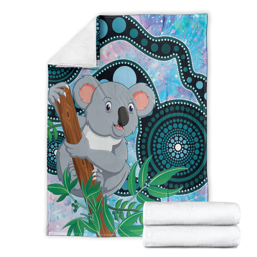 Australia Opal Koala Blanket Aussie Aboriginal Art