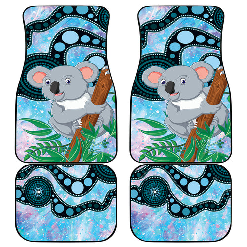 Australia Opal Koala Car Mats Aussie Aboriginal Art