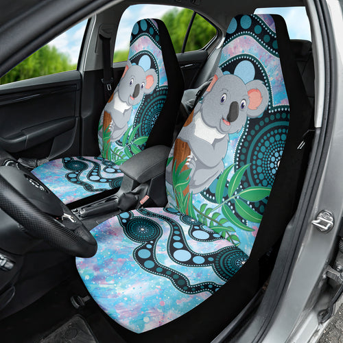 Australia Opal Koala Car Seat Cover Aussie Aboriginal Art