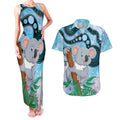 Australia Opal Koala Couples Matching Tank Maxi Dress and Hawaiian Shirt Aussie Aboriginal Art