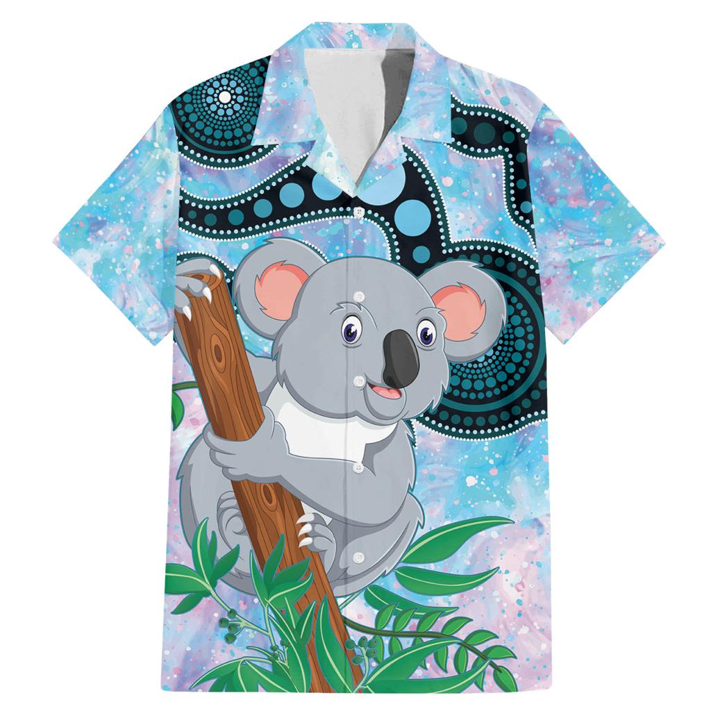 Australia Opal Koala Family Matching Mermaid Dress and Hawaiian Shirt Aussie Aboriginal Art