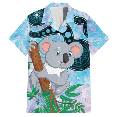 Australia Opal Koala Family Matching Puletasi and Hawaiian Shirt Aussie Aboriginal Art