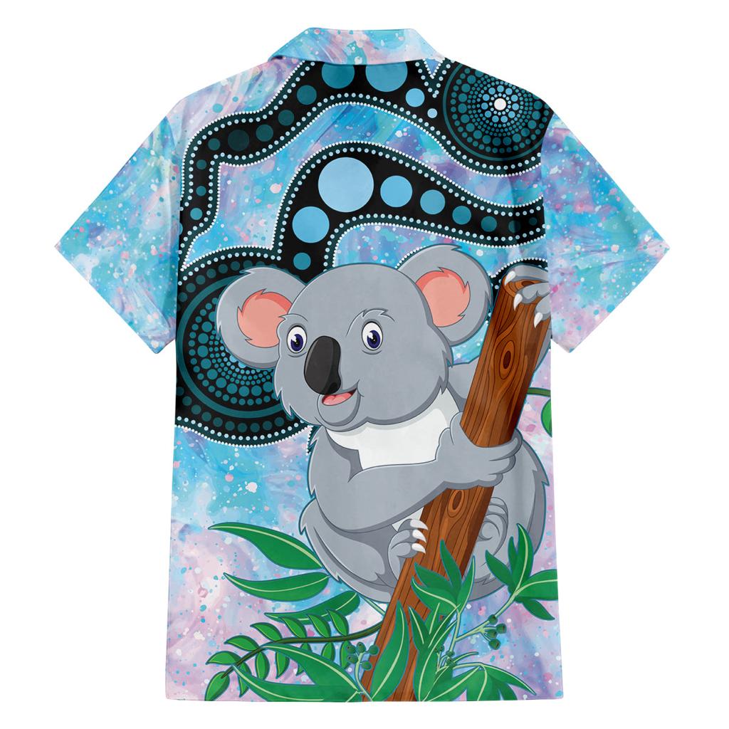 Australia Opal Koala Family Matching Summer Maxi Dress and Hawaiian Shirt Aussie Aboriginal Art